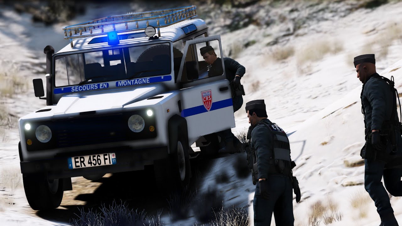 [GTA 5] PATROUILLE AVEC LES CRS EN 4X4 DANS LA MONTAGNE  | LSPDFR #748