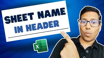 Insert Sheet Name in Header or Footer in Excel (It
