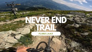 Never End Trail Level Black Flims Laax Switzerland full run POV RAW