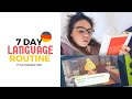 My weekly language learning routine (Learning German at home)