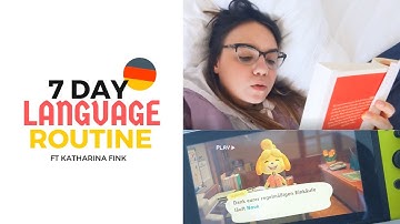 My weekly language learning routine (Learning German at home)
