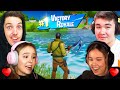 FORTNITE with our GIRLFRIENDS (very cute) - YouTube