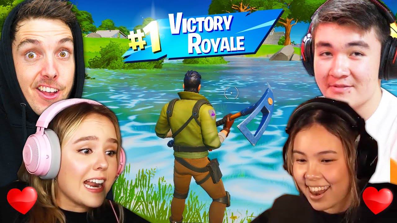 FORTNITE with our GIRLFRIENDS (very cute)