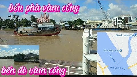 Bến phà vàm cống cùng bến đò vàm cống nơi kết nối giữa hai tỉnh Đồng Tháp và An Giang