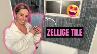 Installing Zellige Tile in my guest bath