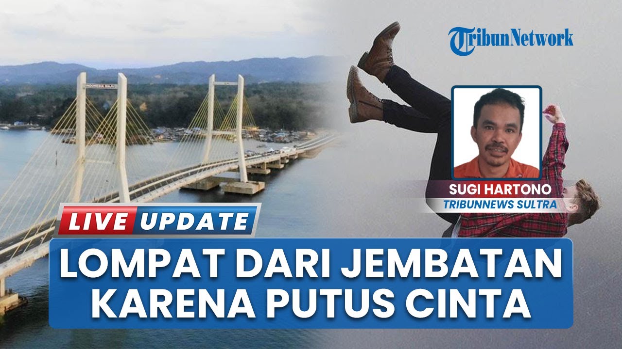 Pria Putus Cinta Lompat dari Jembatan Teluk Kendari Sambil Nangis, Karyawan Tambang Morowali Depresi
