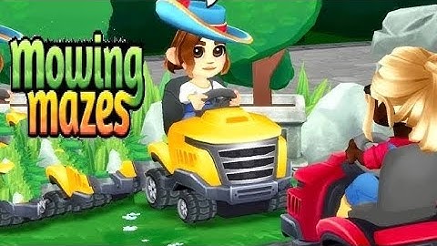 MOWING MAZES | iOS | Global Release Gameplay | Garden 1-4: All Stages Walkthrough