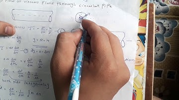 VISCOUS FLOW (flow through circular pipe) (FLUID MECHANICS)(IN HINDI)