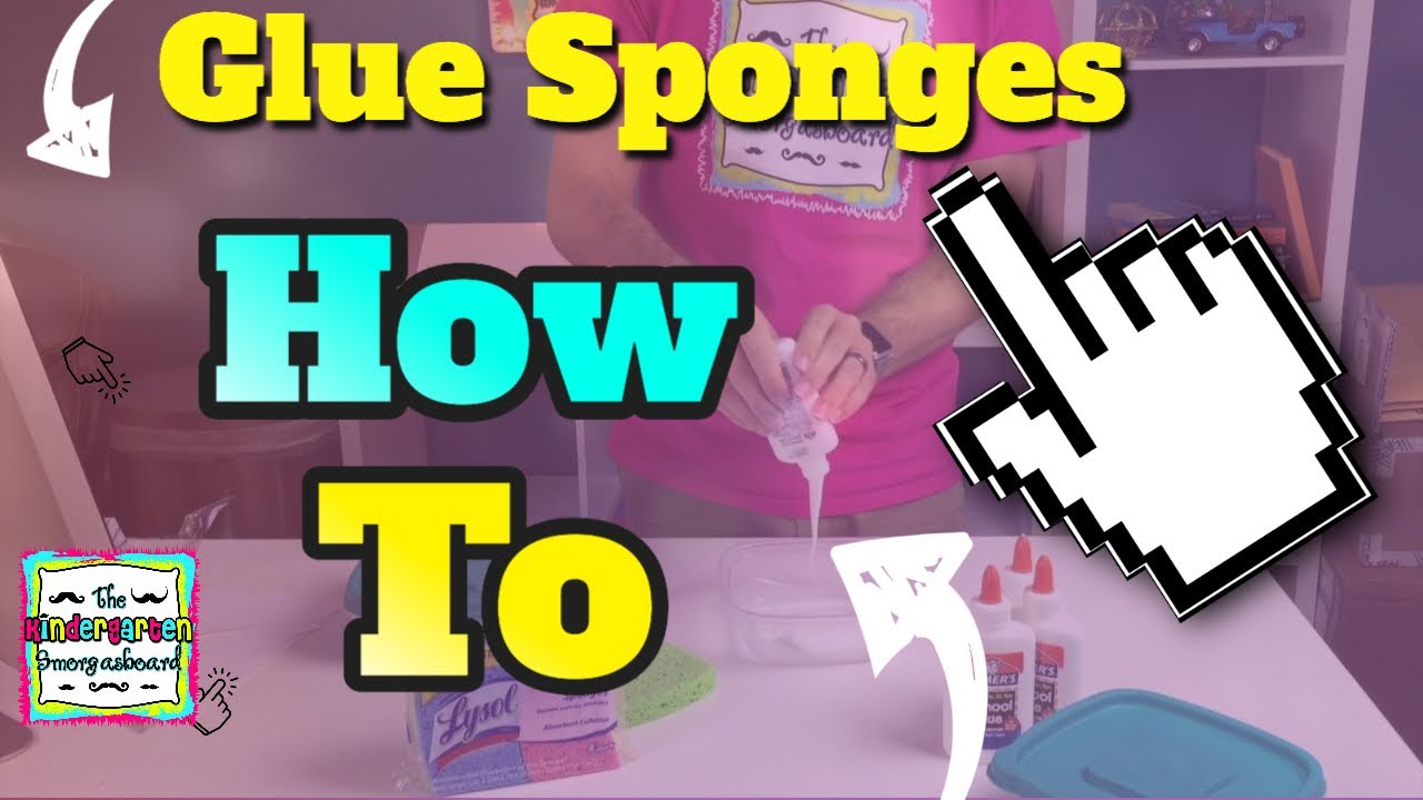 How to Make Glitter Glue Sponges - Smart School House
