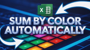 💥 Excel VBA 2025: Automatically Sum Cells by Color — Fastest Color-Based Formula Trick!