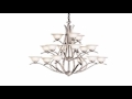 2523NI Dover 15LT 3 Tier Chandelier Brushed Nickel Finish with Etched Seedy