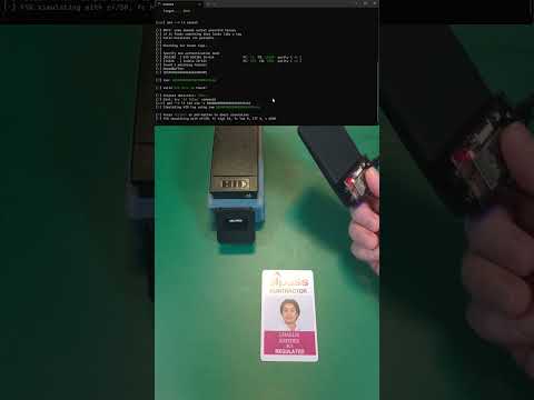 Twelve Hacks of Christmas #3 - Using a Proxmark with a Blueshark Battery #shorts - Twelve Hacks of Christmas #3 - Using a Proxmark with a Blueshark Battery #shorts