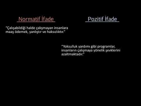 Normatif ve Pozitif İfadeler (Ekonomi ve Finans)(Makroekonomi)