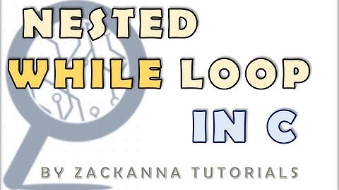 31. Nested While Loop: Make a Table in C