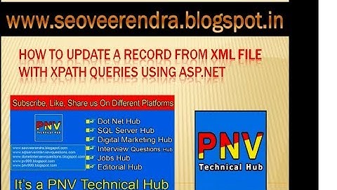 How to Update a record FROM XML File  with XPATH queries Using Asp.Net