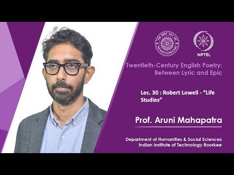 Lecture 30: Robert Lowell - "Life Studies"