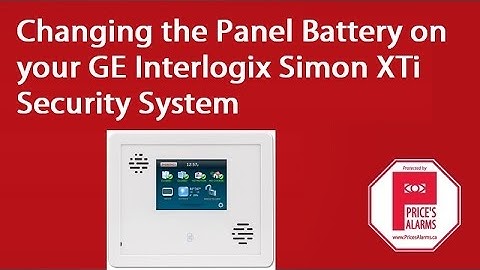 Changing the panel battery on a Interlogix XTi security system