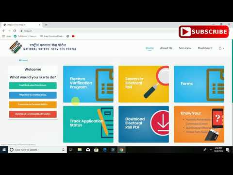 NVSP online voter card correction ,verification and download (HINDI) 2019