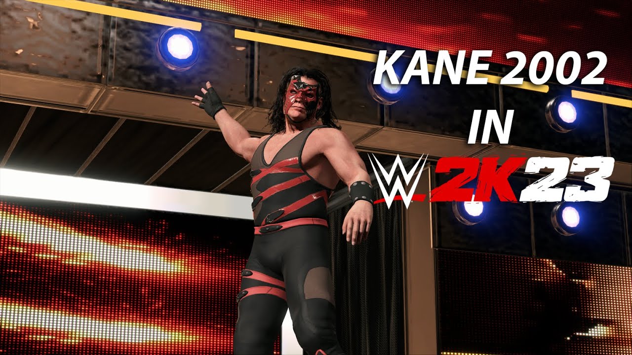 Wwe 2k23 How To Get Kane 2002 Half Masked Youtube