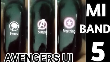 MI BAND 5 | CUSTOM FIRMWARE | AVENGERS UI | ARKT