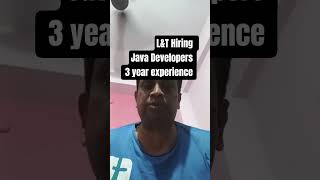 L&amp;T Software Engineer Hiring 2026 | Java AWS Spring Boot