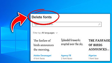 How to Permanently Delete Fonts on windows 10 Laptop