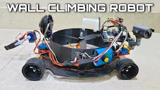 Wall Climbing Robot Project With Arm & Camera | Arduino Uno Bluetooth Module