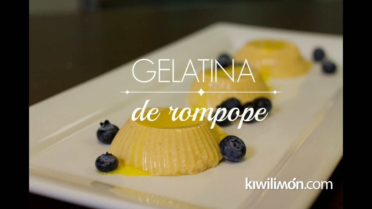 Gelatina de Rompope - YouTube