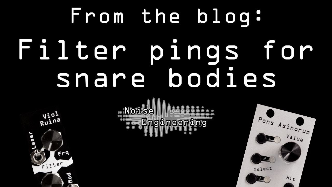 Blog: Filter pings for snare bodies
