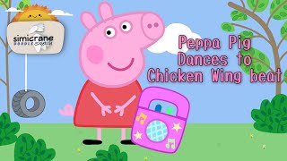 Peppa Pig dances to the Chicken Wing beat | Chicken Wing🍗 | simicrane doodle sketch