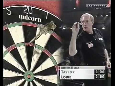 John Lowe vs Phil Taylor 2000 World Matchplay Quarter Finals Part 1