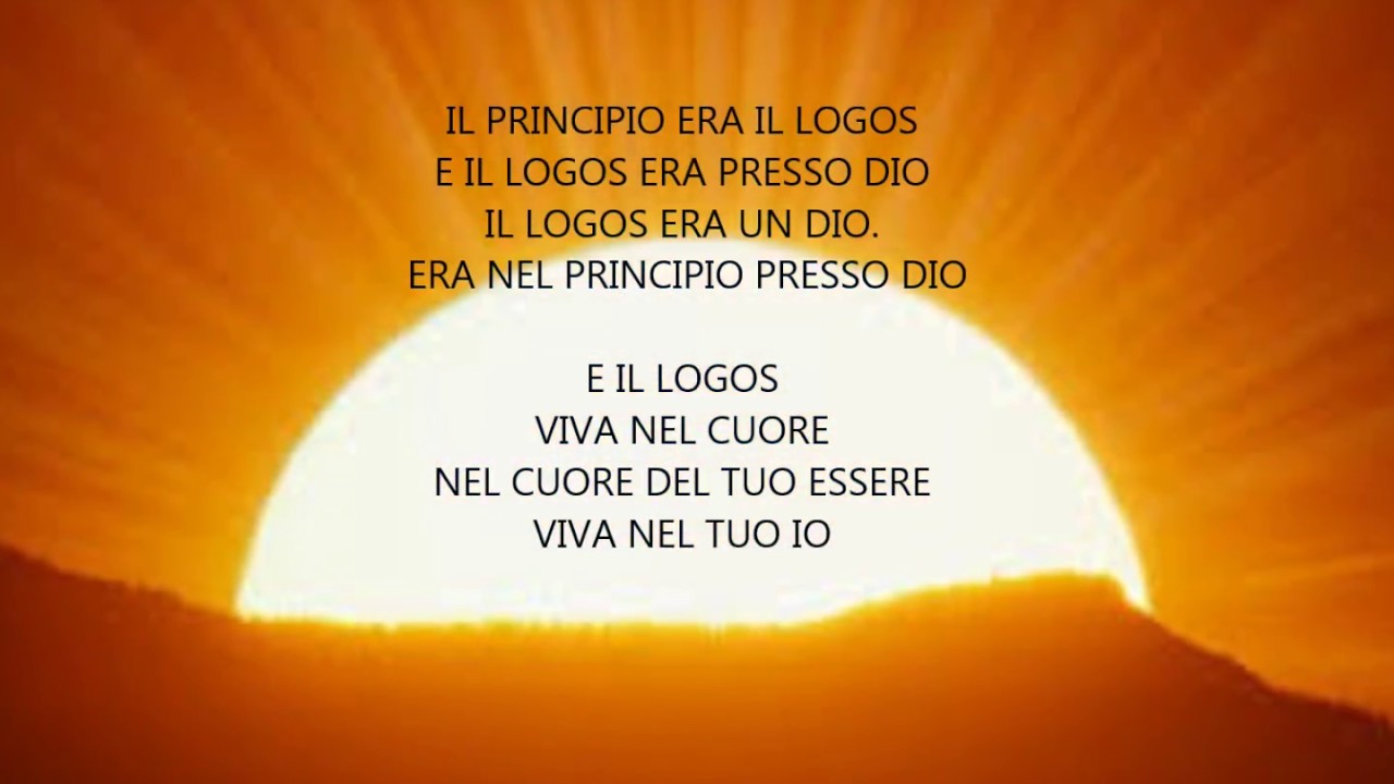 SOLE- In principio era il Logos Mantram Steiner, T Bellucci