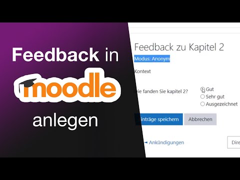 Feedback in Moodle einrichten und auswerten