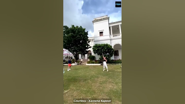 Kareena Kapoor & Saif Ali Khan Playing Badminton At Pataudi Palace