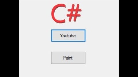 C# Tutorial-How To Open Web Browser  |Paint |Application|Youtube C# WFA(windows Form Application)