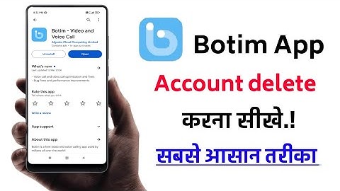 How to delete botim app account!! how to delete botim app account!!