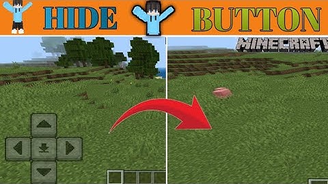 HOW TO HIDE BUTTON IN MINECRAFT PE 1.21 || HINDI