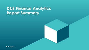 Explained: D&B Finance Analytics - Report Summary (E2)