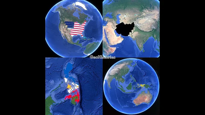 Evolution of United States, Indonesia, Philippines & Afghanistan #maps #history #historymap