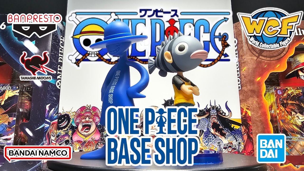 One Piece Base Shop WCF Eiichiro Oda Luffy Logo Type Figure