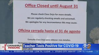 Elementary School Teacher Who Worked At Ontario Campus Positive for COVID-19