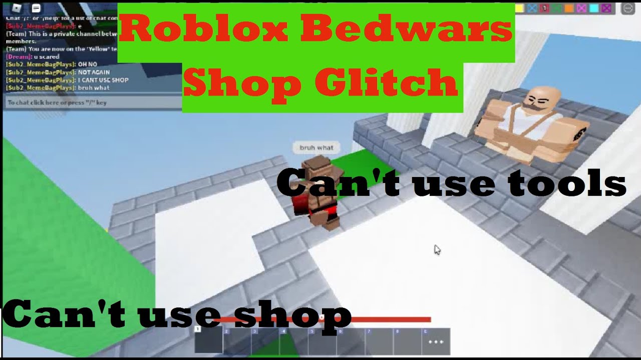 Roblox Bedwars Shop Glitch - YouTube