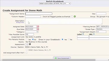 Genesis - Create a Gradebook Assignment