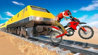 Bike Vs Train - Top Speed Train Race Challenge | Gaming Mee | Android Games | Gameplay screenshot 5