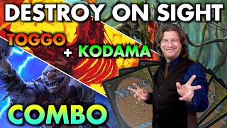 Destroy On Sight: Toggo, Goblin Weaponsmith + Kodama&#39;s Infinite Commander Combo | MTG