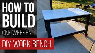 I Built This Easy DIY Workshop Workbench for Under $200 | Free Plans Included