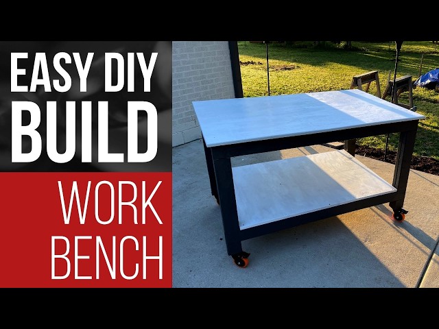 How to Build a Sturdy Garage Workbench in ONE WEEKEND | Beginner Friendly Step-by-Step