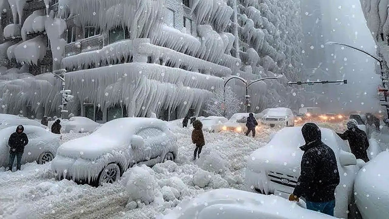 USA chaos today..!! Rhode Island buried by historic blizzard, Providence paralyzed