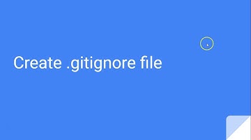 How to create gitignore file in windows