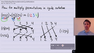 Abstract Algebra. How to multiply permutations in cycle notation